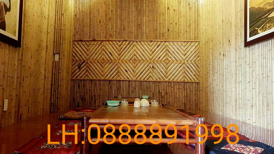 BẮN TRE ỐP TRÚC NHÀ HÀNG