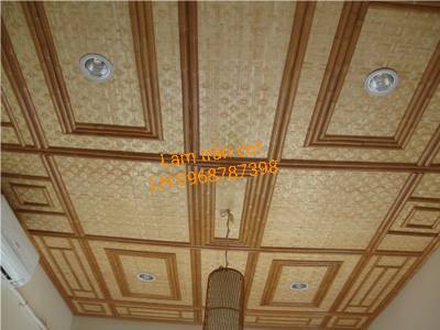 chuyên thi công trần cót ép, LH: 0968787398 + trần nhà làm bằng cót ép giá rẻ