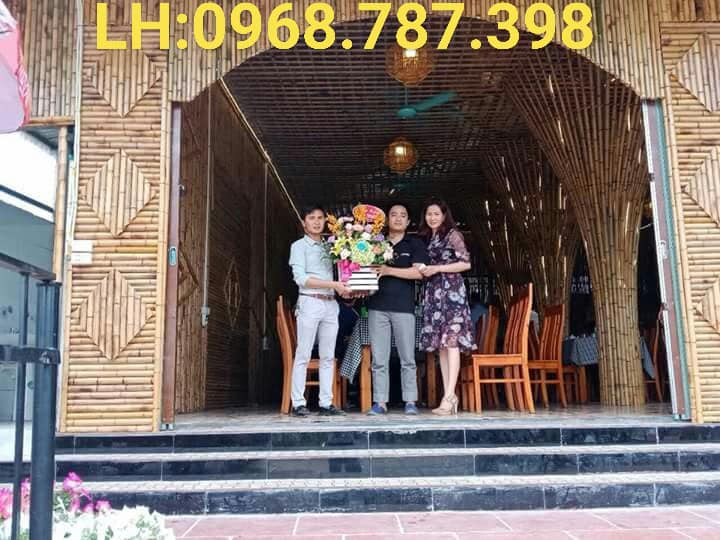 ốp trúc đẹp + thi công ốp trúc + trang trí nhà hàng bằng tre trúc + cung cấp vật liệu tre trúc + thợ ốp tre trúc uy tín
