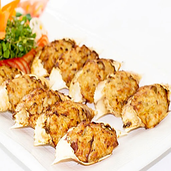 Chả cua farci chiên giòn - hải sản kỳ hà