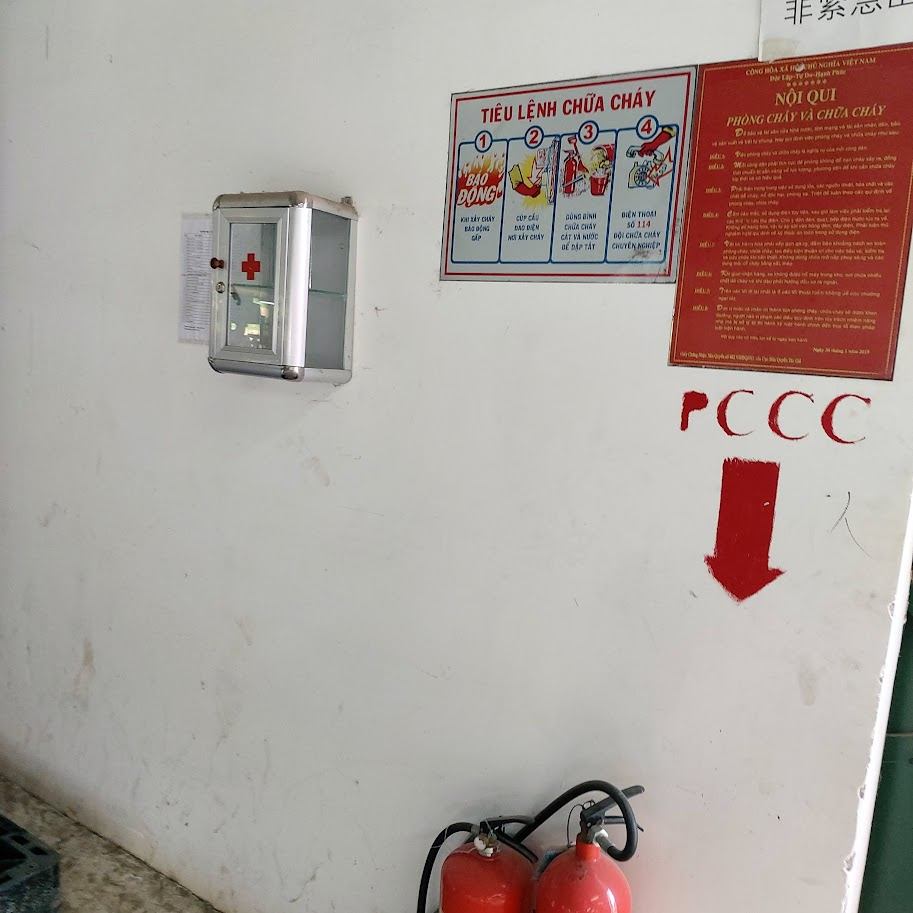Tiêu lệnh chữa cháy và bình chữa cháy dán tường