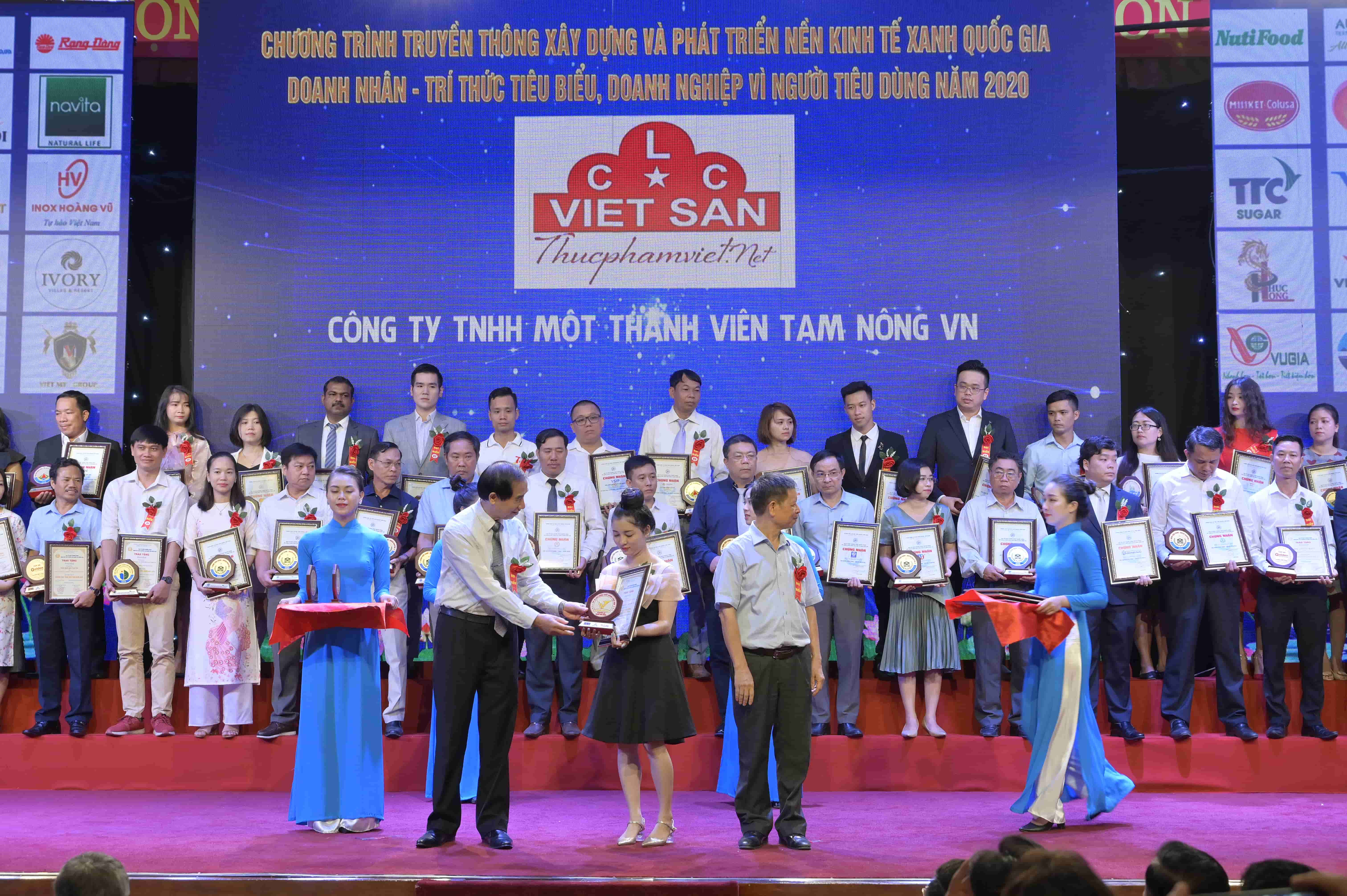  VIỆT SAN - SẢN PHẲM CHẤT LƯỢNG VÀNG VÌ QUYỀN LỢI NGƯƠI TIÊU DÙNG 2020 