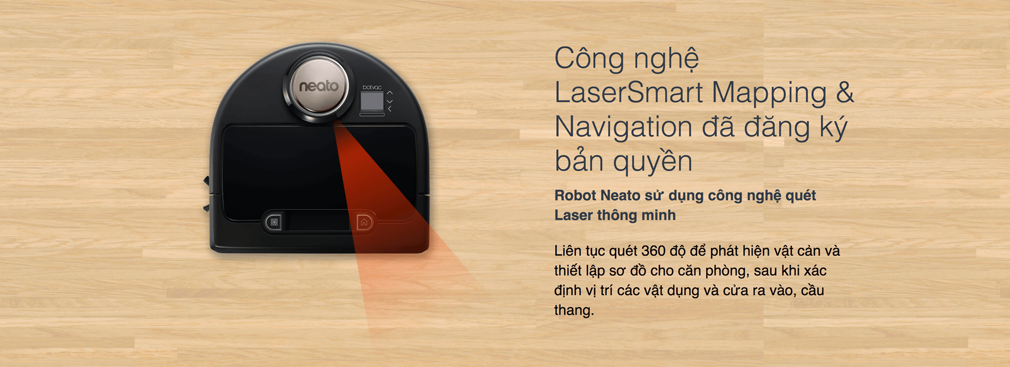 Robot hút bụi chính hãng Neato D3