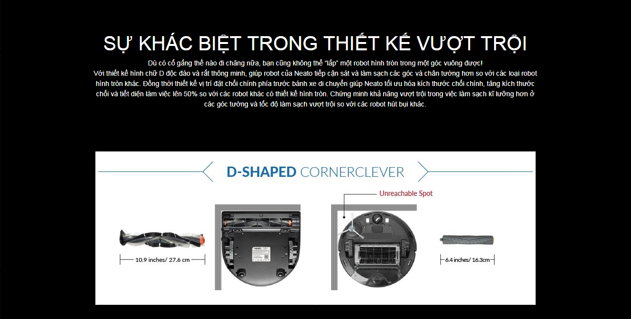 Robot hút bụi chính hãng Neato D3