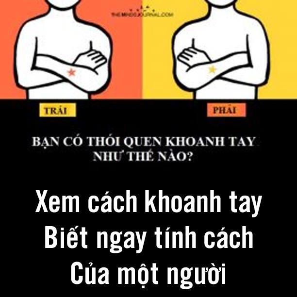 Xem cách khoanh tay biết ngay tính cách con người cực chính xác