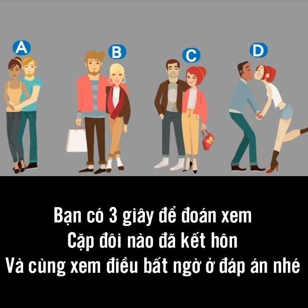 Trắc nghiệm tâm lý: Bạn chọn cặp đôi nào?