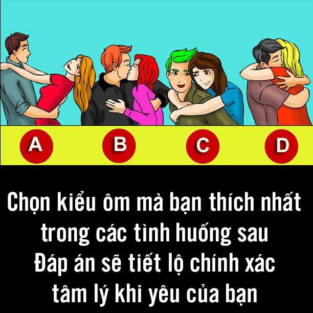 Trắc nghiệm: Nhìn thấu tâm lý khi yêu của bạn qua hình ảnh cặp đôi