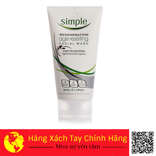 Sữa Rửa Mặt Chống Lão Hóa Simple Regeneration Age Resisting 150ml