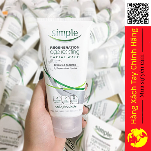 Sữa Rửa Mặt Chống Lão Hóa Simple Regeneration Age Resisting 150ml