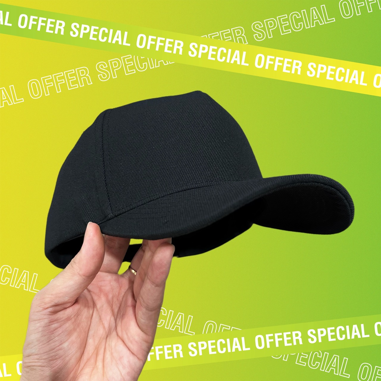 Nón lưỡi trai fom vuông trơn đen SÂU ĐẦU quai cài nút chắc chắn brand One Hat