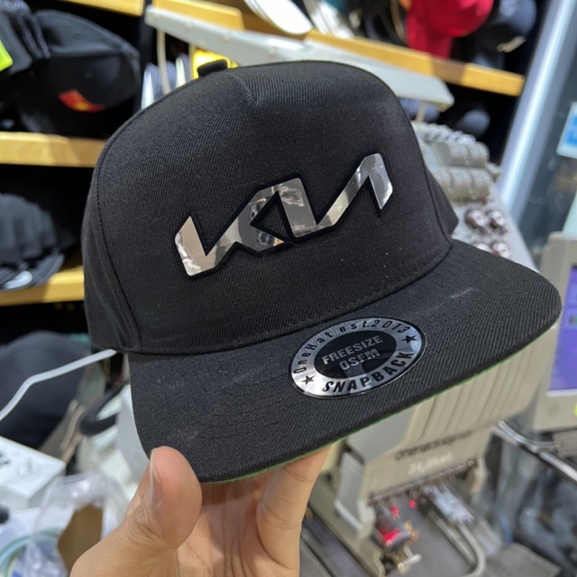 [CUSTOM] NÓN snapback LOGO KIA  fom Aframe snapback vành dưới xanh lá chất lượng cao brand OneHat