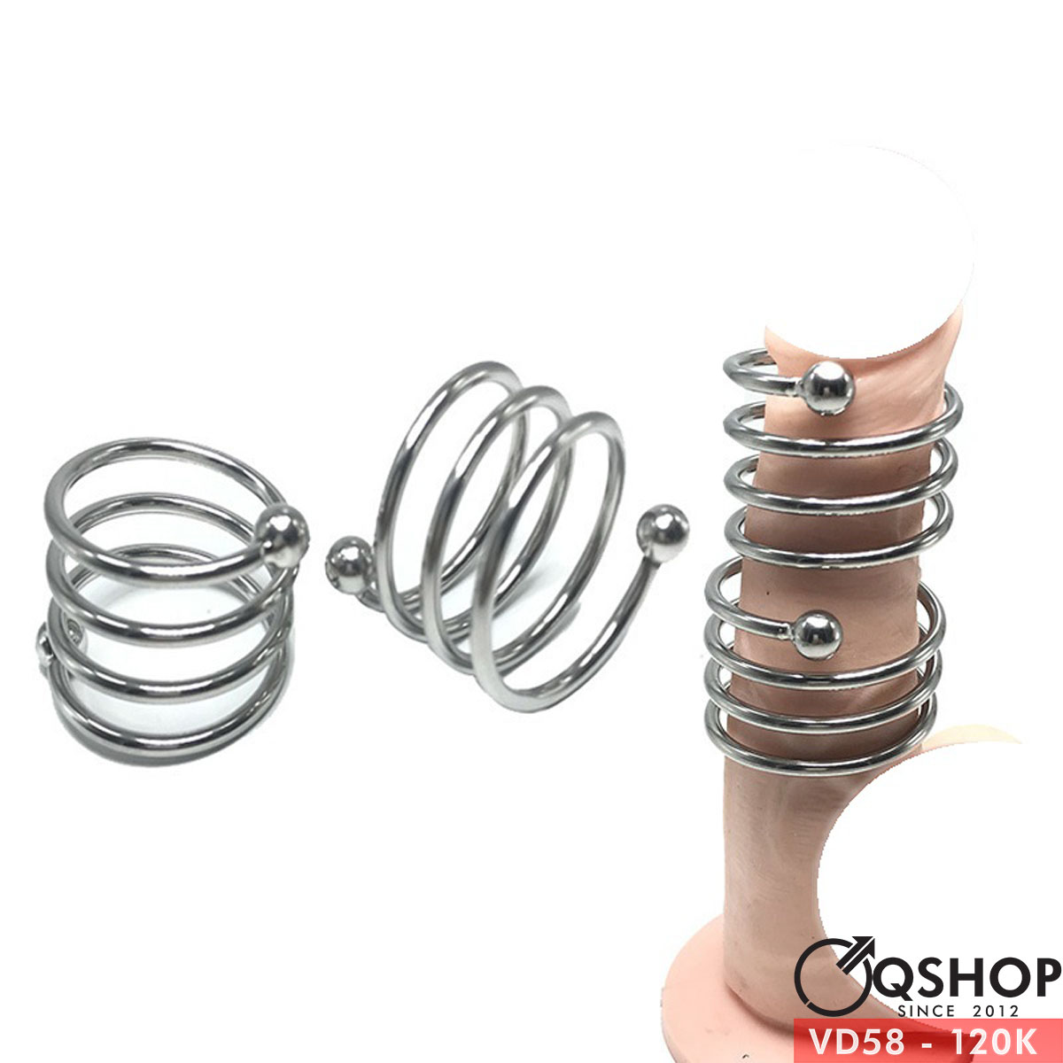 Vòng đeo thân DV inox có bi VD58