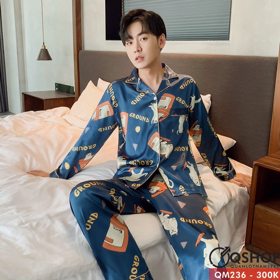 [Sale tại web] Bộ đồ pijama nam cao cấp QM236