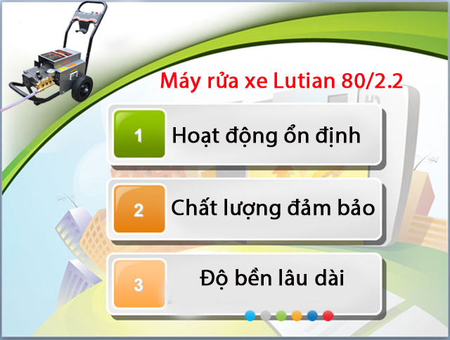 Máy rửa xe cao áp Lutian 80/2.2