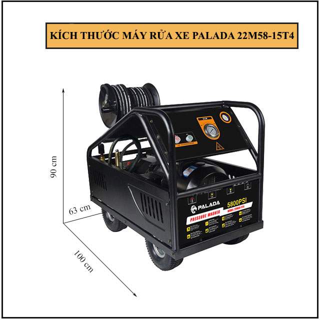 Máy phun rửa áp lực cao Palada 22M58-15T4 (15Kw)