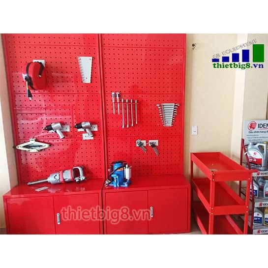 Kệ trưng bày sản phẩm bằng sắt, gỗ