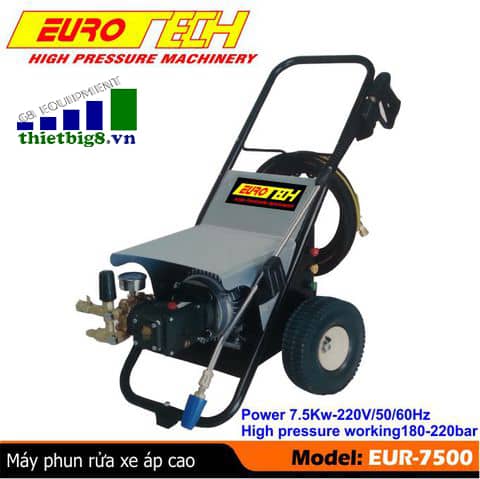 Máy phun rửa xe áp lực cao Eurotech Eur-7500