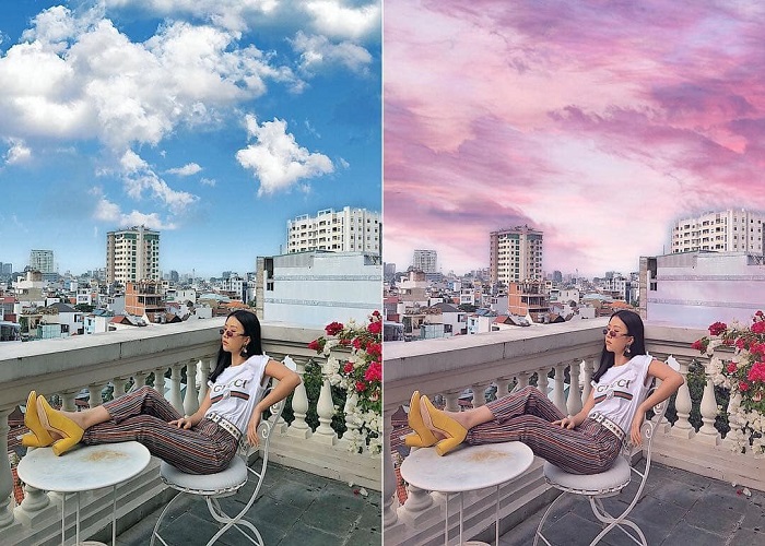 Cách ghép mây vào ảnh với 3 app ‘thần thánh” giúp bạn tha hồ hóa phép