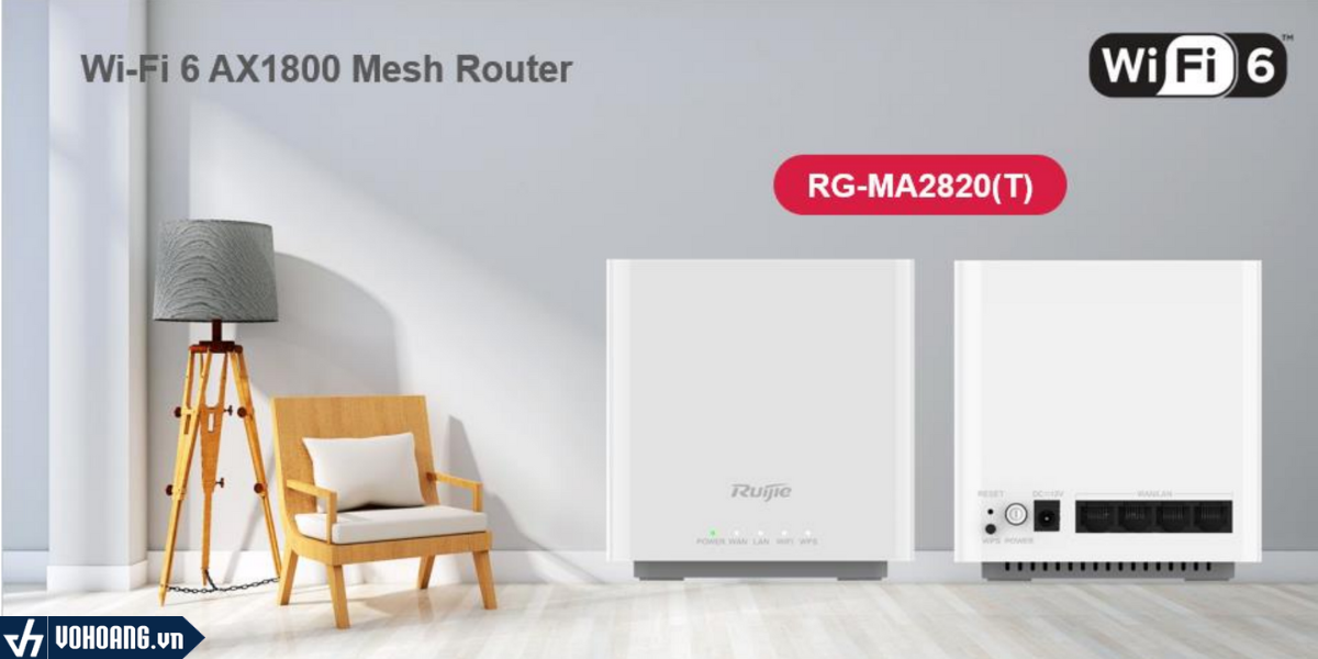 Hướng Dẫn Cài Đặt Hệ Thống Ruijie Networks RG-MA2820 (T) Wifi 6 Mesh Chuẩn AX1800