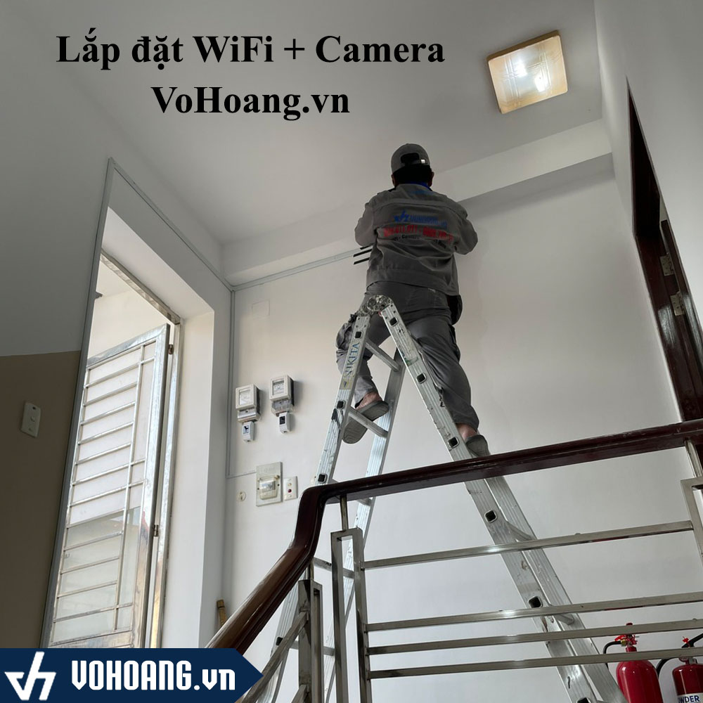 Công Trình Quận Tân Bình - Lắp Đặt Mạng WiFi + Camera An Ninh Chung Cư Mini