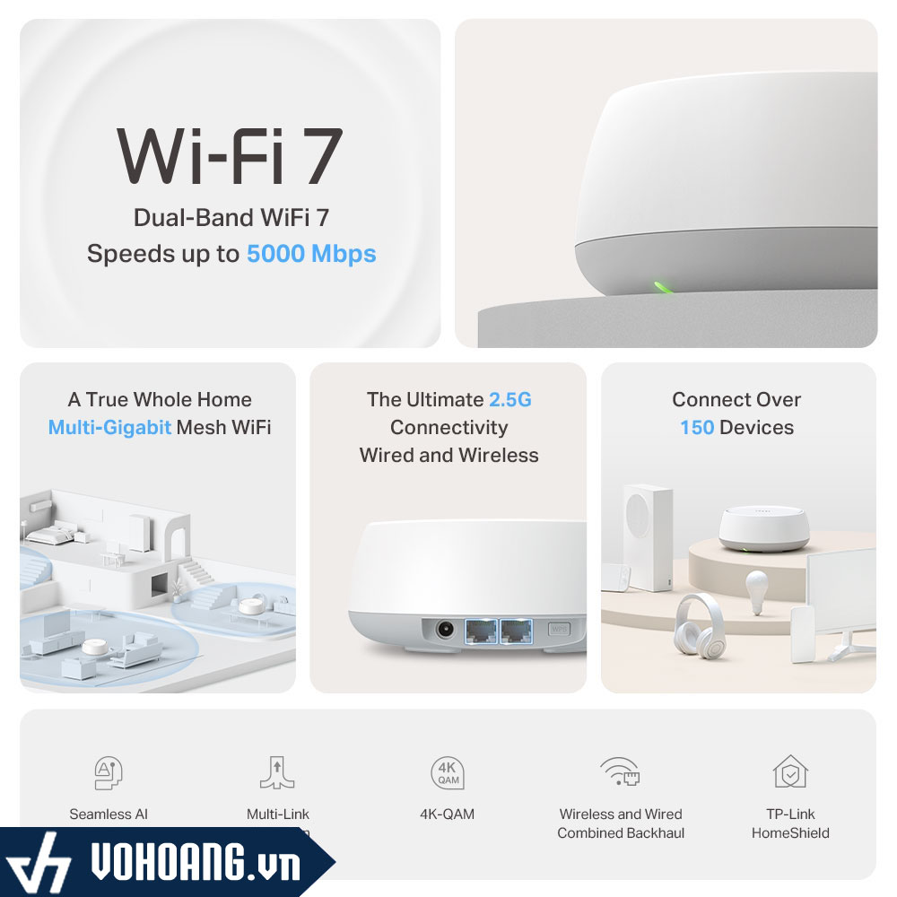 Tìm Hiểu Nhanh Về Bộ Mesh WiFi7 Mới Nhất Nhà TP-LINK DECO BE25 BE5000