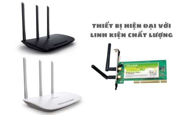 Thiết bị mạng TP-Link hiện đại được tạo từ linh kiện chất lượng