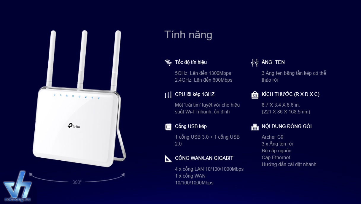 Thiết bị mạng WiFi 3G 4G Tp-Link tối nhất bạn nên mua? C9-0