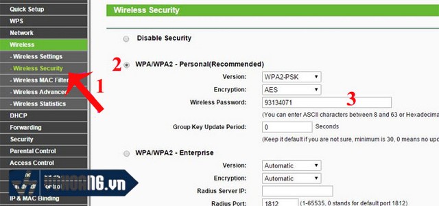 Cách đổi mật khẩu bộ phát wifi Tp Link