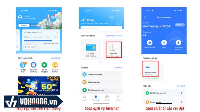 Cách đổi mật khẩu cho bộ phát Wifi bằng ứng dụng My VNPT 