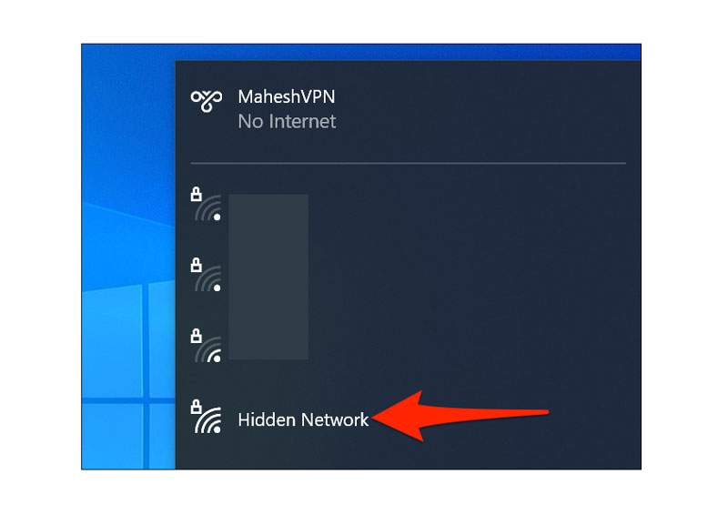 Chọn Hidden Network