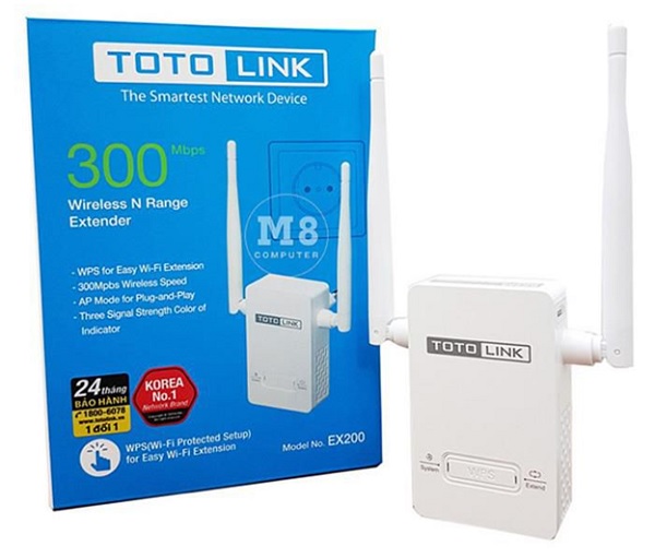 Hướng dẫn cấu hình Totolink Ex200 giao diện PC