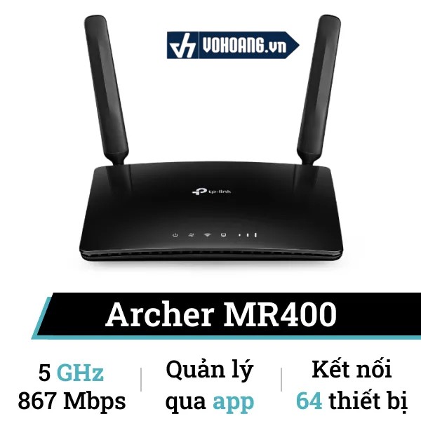 Giá của bộ phát wifi TP- Link 2 râu Mr400 tại VoHoang có giã 1.690.000 đồng