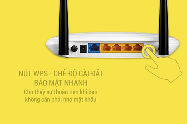 Tp-Link WR841N được trang bị chế độ bảo mật nhanh