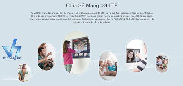Mua TL-Mr6400 chính hãng giúp bạn dễ dàng chia sẻ mạng 4G mọi lúc mọi nơi một cách nhanh chóng