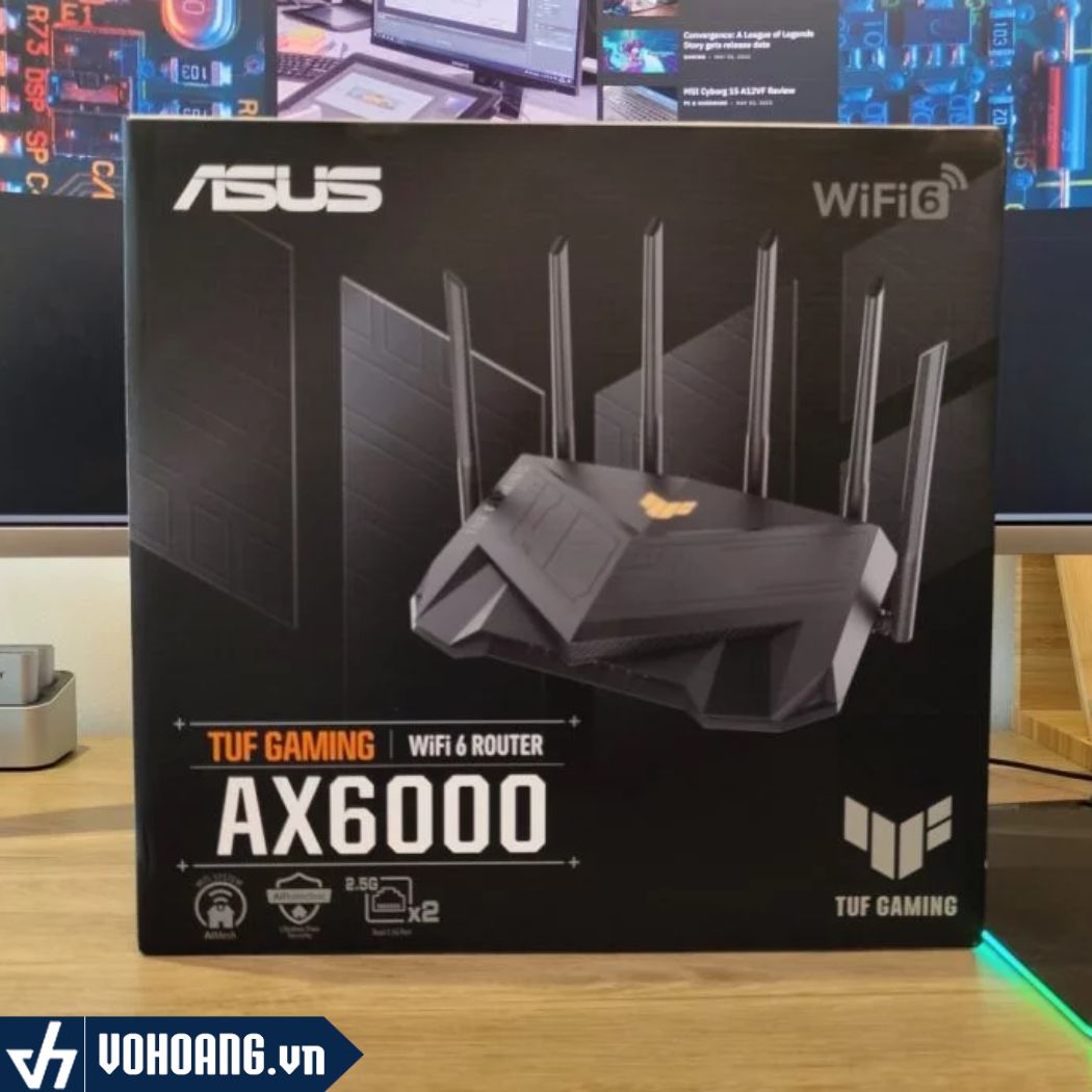Asus Router Ax16000 ASUS Gaming TUF-AX6000 | Router Wi-Fi6 Gaming Chuẩn AX6000 Có Cổng 2 ...