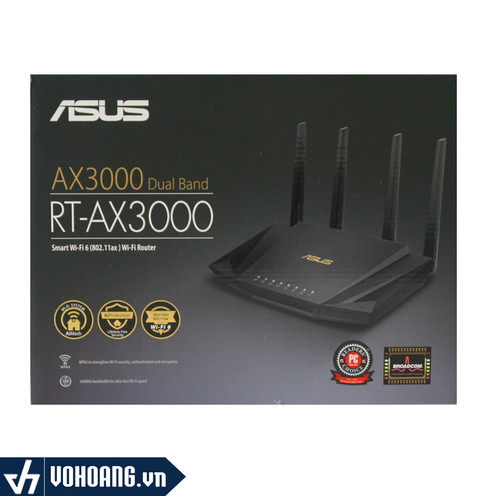 Ax3000 Rputer Asus RT-AX3000 | Router AX3000 Dual Band WiFi 6 Tốc Độ Cực Cao Phủ Sóng ...