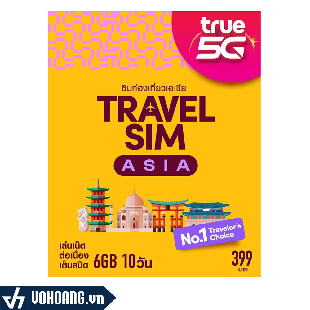 TruemoveH Travel ASIA | Sim Du Lịch 28 Nước Châu Á - Châu Úc 6GB/10Ngày ...
