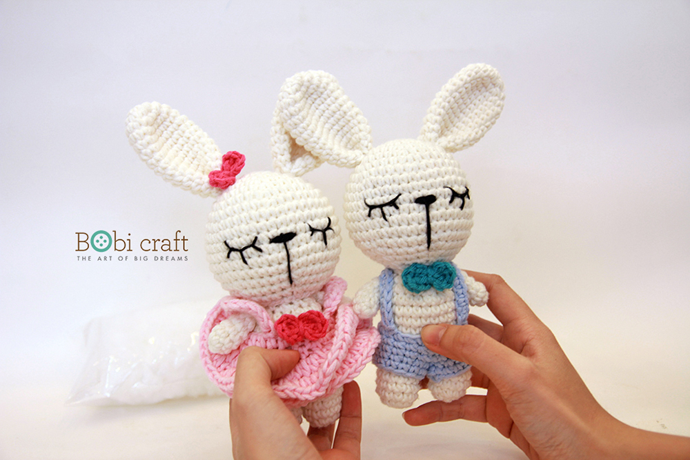 Gấu len handmade couple