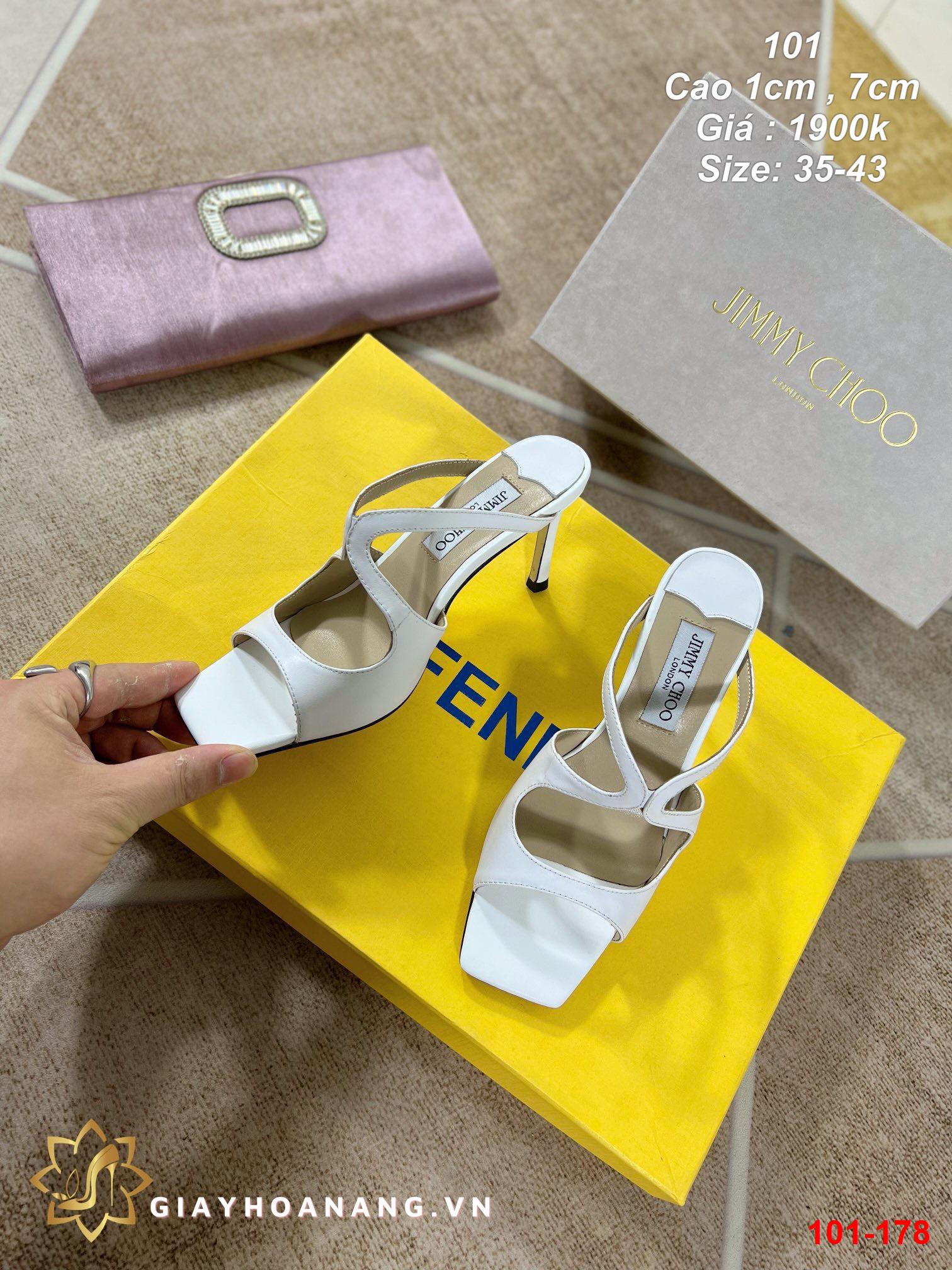 101-178 Fendi sandal cao 1cm , 7cm siêu cấp