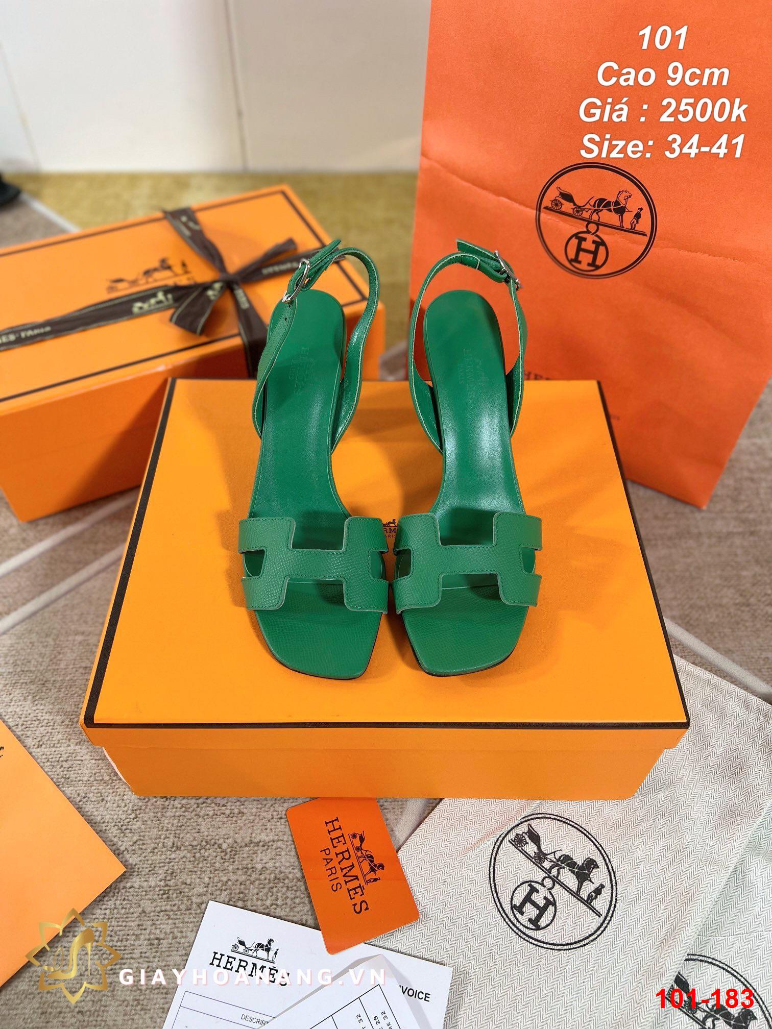 101-183 Hermes sandal cao 9cm siêu cấp