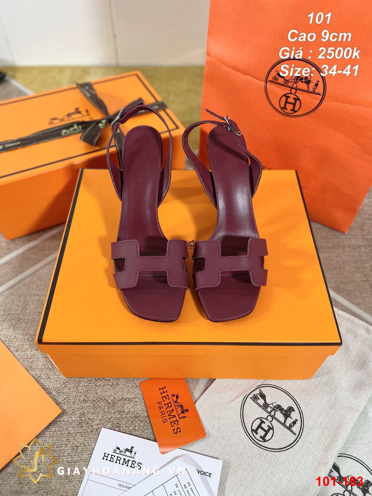 101-183 Hermes sandal cao 9cm siêu cấp