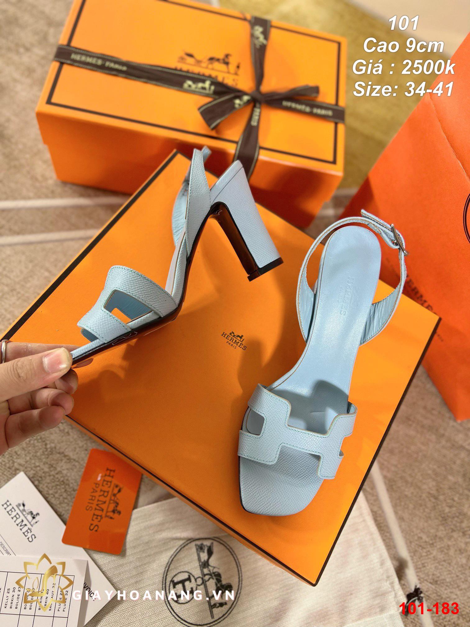 101-183 Hermes sandal cao 9cm siêu cấp