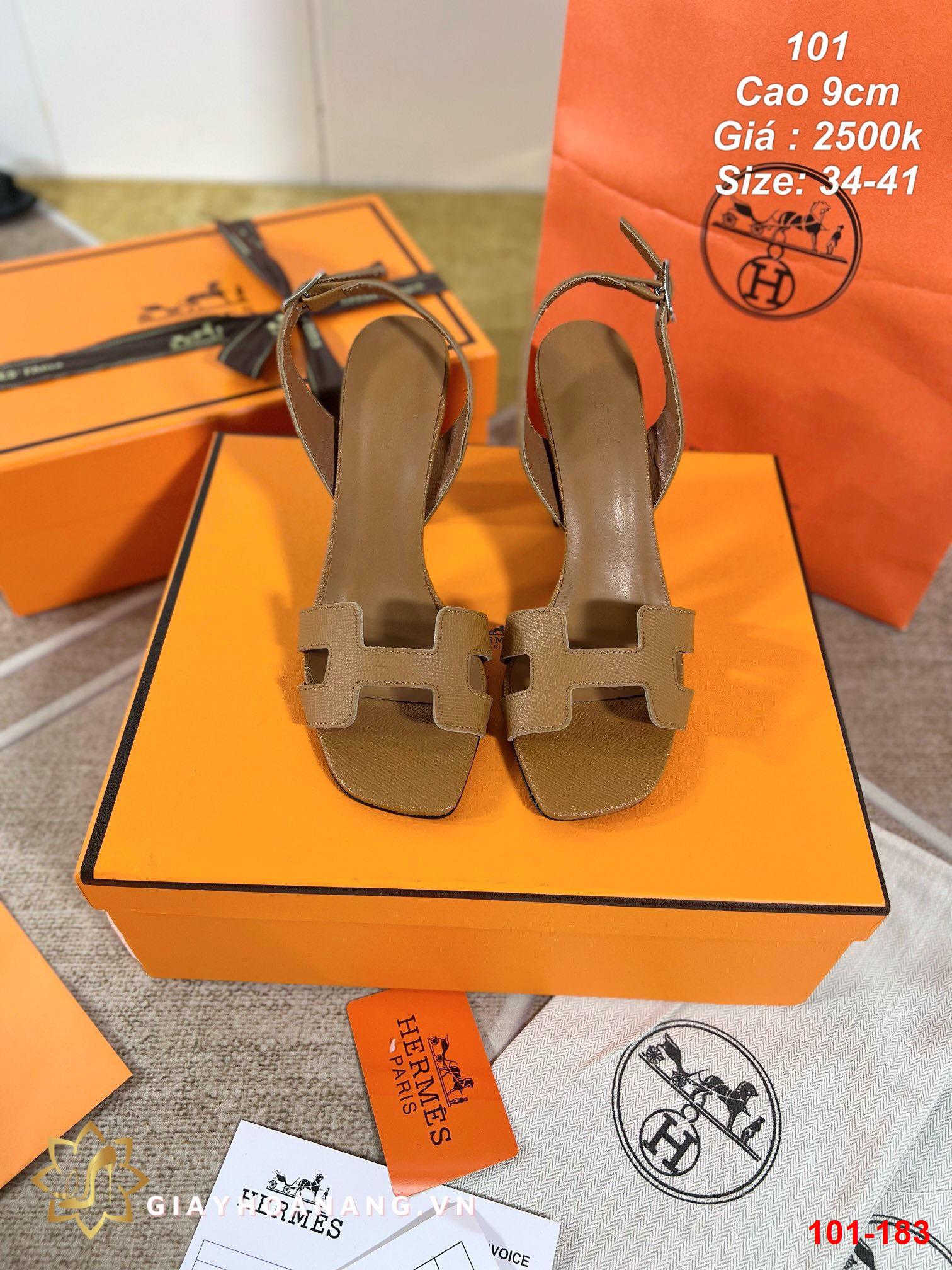 101-183 Hermes sandal cao 9cm siêu cấp