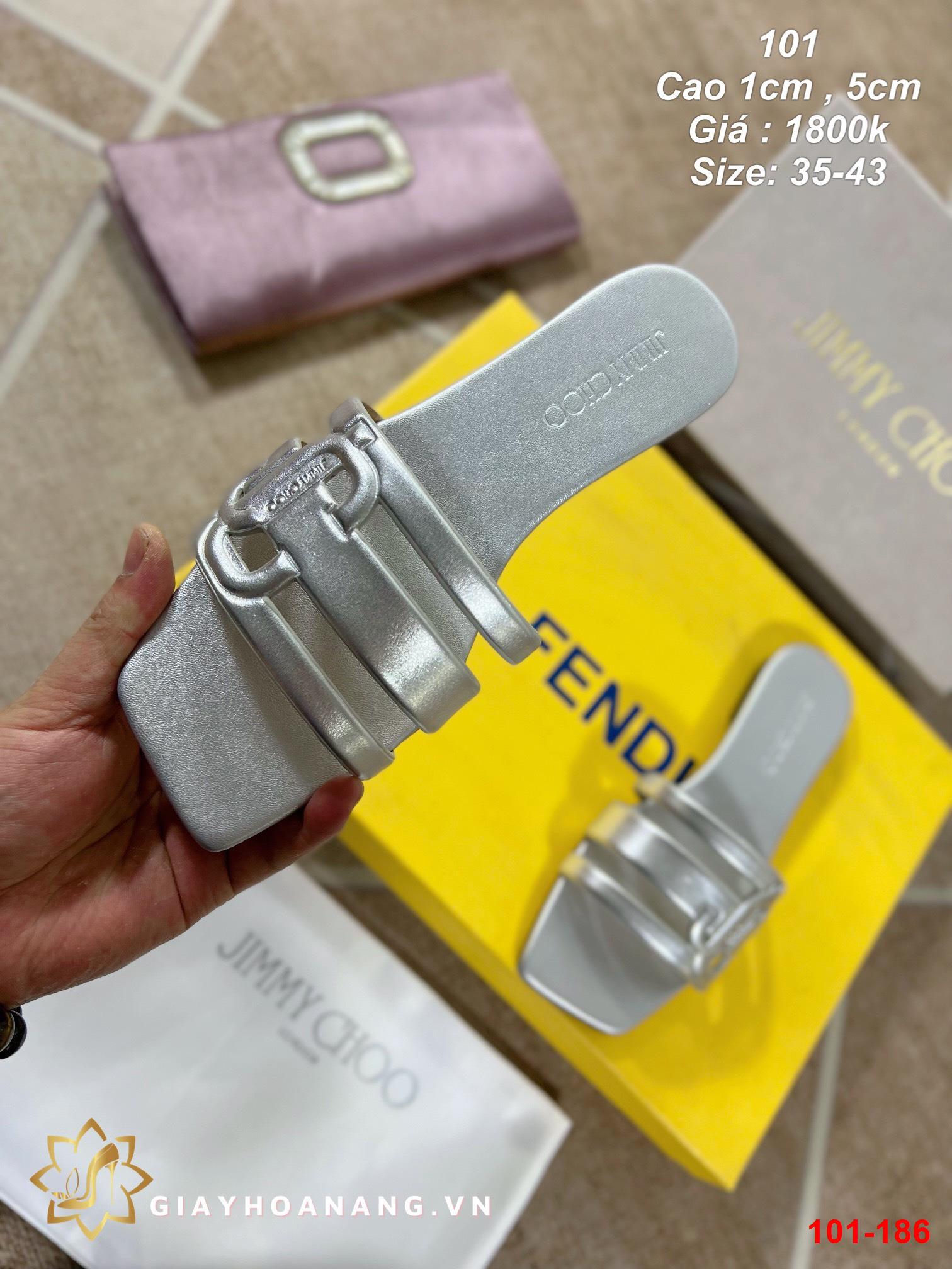 101-186 Fendi dép cao 1cm siêu cấp