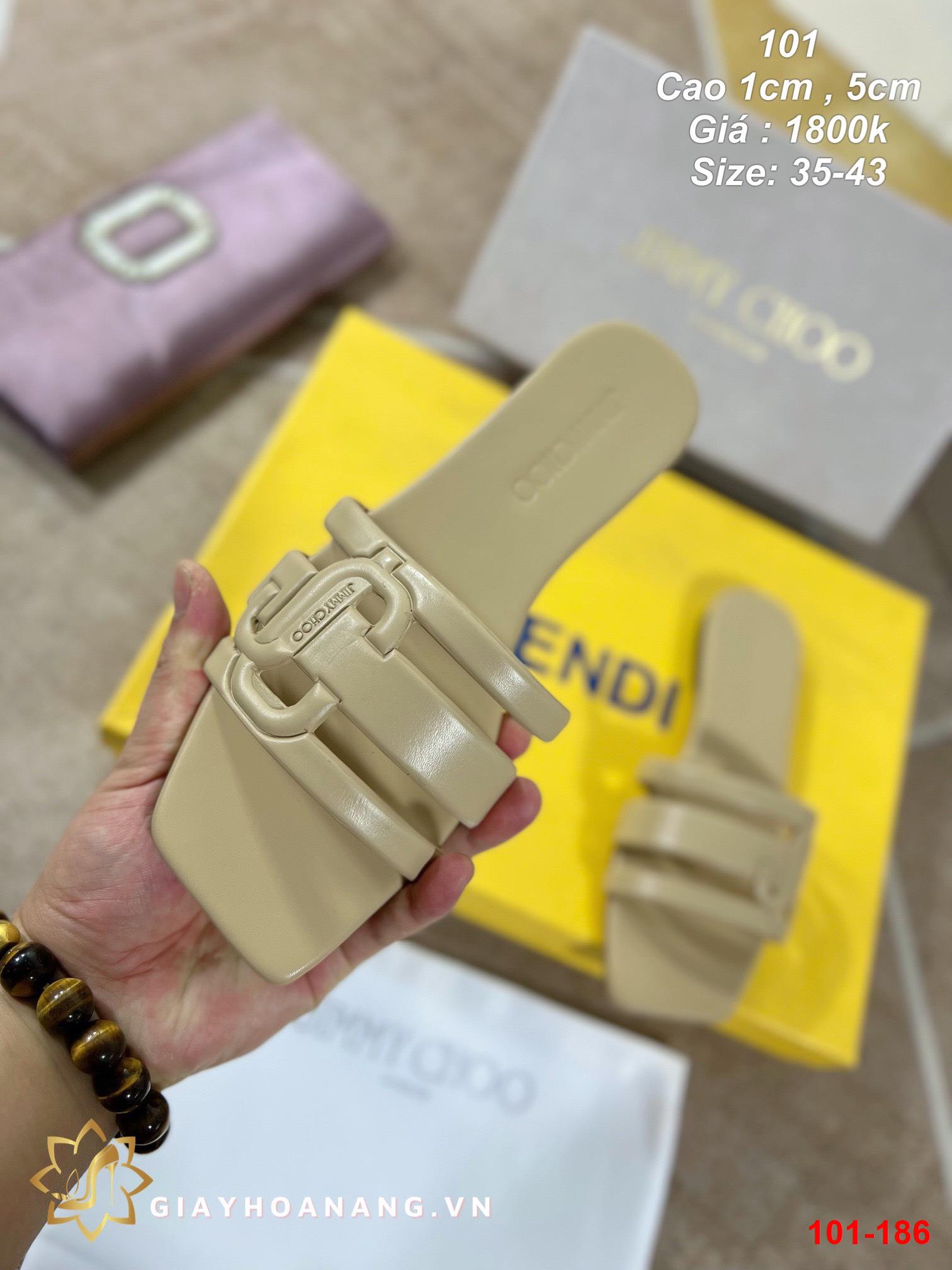 101-186 Fendi dép cao 1cm siêu cấp