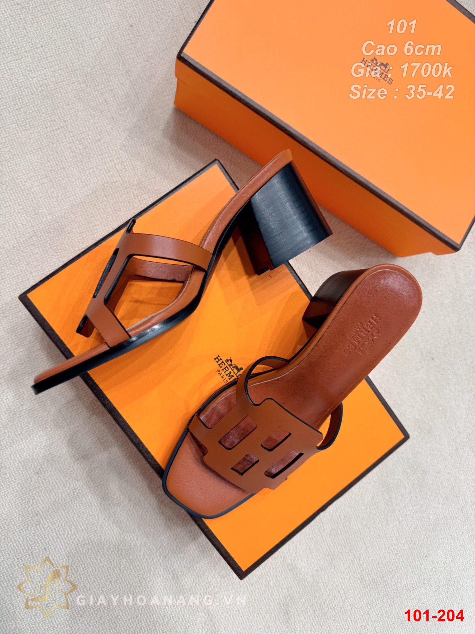 101-204 Hermes dép cao 6cm siêu cấp