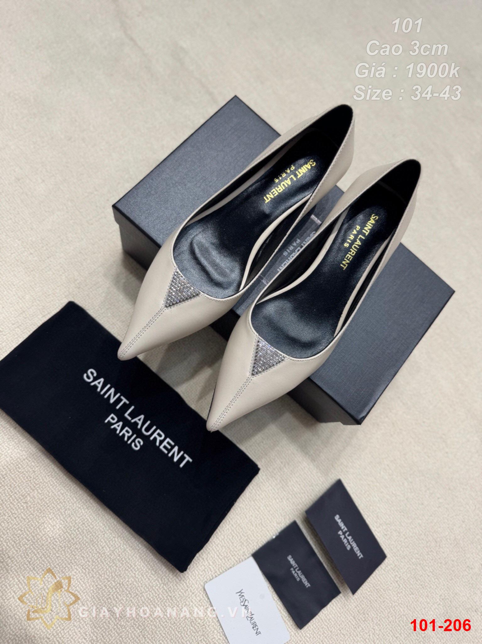 101-206 Saint Laurent giày cao 3cm siêu cấp