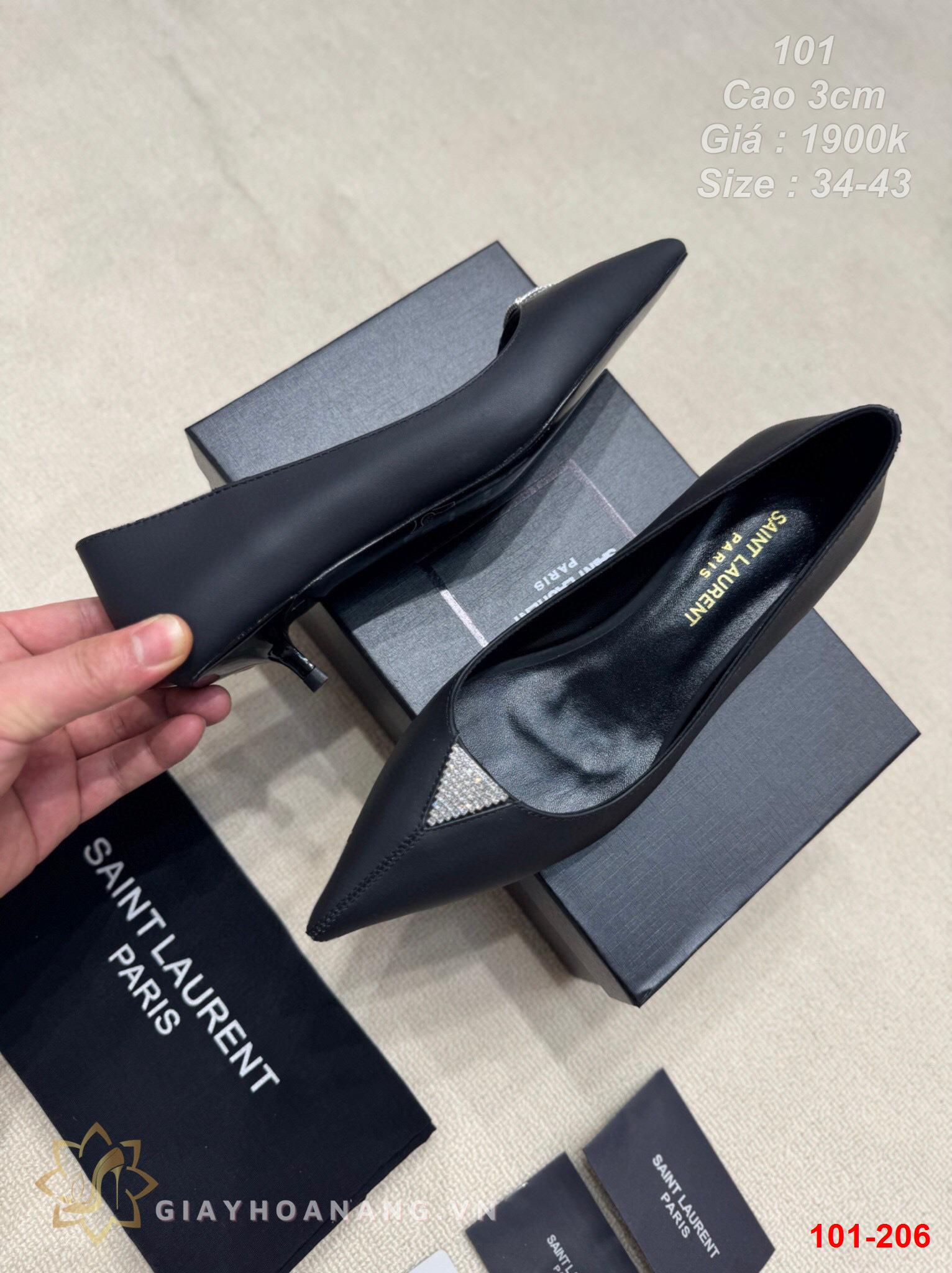 101-206 Saint Laurent giày cao 3cm siêu cấp