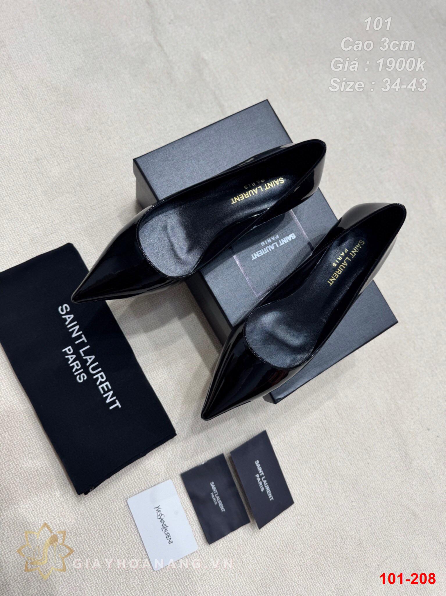 101-208 Saint Laurent giày cao 3cm siêu cấp