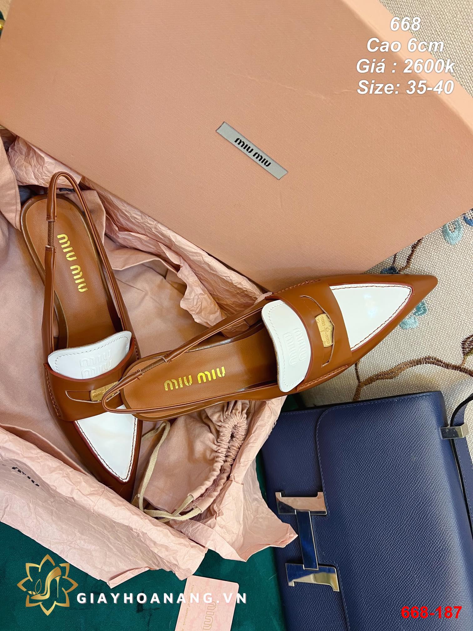 668-187 Miu Miu sandal cao 6cm siêu cấp